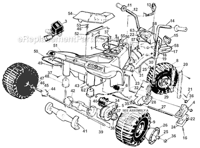 Part Location Diagram of 76115-2819 Power Wheels Seat